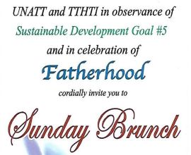You are invited to Sunday Brunch on June 16, 2019 in Celebration of Fatherhood